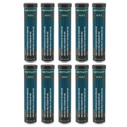 MOTIVITY Multi-Purpose Extreme Pressure Grease - NGLI-#2, Blue Lithium Complex, High Temp & Water Resistant - 10 Pack 14oz Tubes