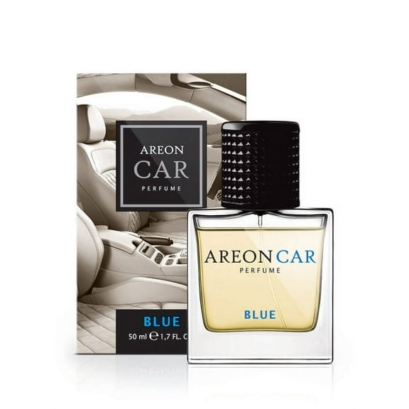Areon Car Perfume 1.7 Fl Oz. (50ml) Glass Bottle Cologne Air Freshener, BLUE