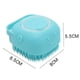 thumbnail image 3 of Silicone Shower Brush (Blue), 2 in 1 Soft Shower Brush, Body Scrubber with Shower Gel Dispenser, Shower Tool for Baby and Man Massage Shampoo Brush, 3 of 5