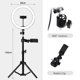 thumbnail image 4 of Lámpara LED anular de 26cm con trípode ajustable de 120cm - Ideal para fotografía, maquillaje y transmisiones en vivo, incluye soporte flexible y clip para bicicleta., 4 of 6