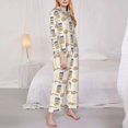 thumbnail image 3 of Fotbe Peanuts Conjunto de Pijama de Manga Larga para Mujer con Estampado, Ropa de Dormir de 2 Piezas, Conjunto de Casa Suave y Cómodo con Bolsillos-Medium, 3 of 7