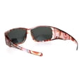 thumbnail image 4 of Polarized Womens Rectangular 57mm Fit Over Sunglasses Translucent Pink, 4 of 4