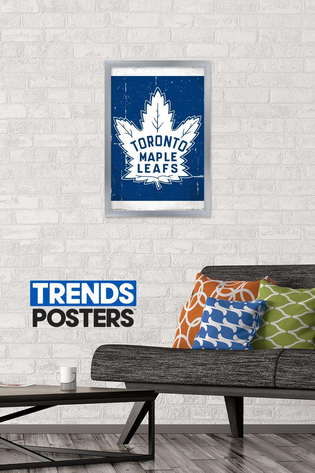 NHL Toronto Maple Leafs - Retro Logo 16 Wall Poster, 14.725" x 22.375", Framed