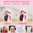 thumbnail image 7 of Adnoom 3-in-1 Cap Heat Press Machine, Hat Heat Press with 3pcs Replaceable Heating Pads, Automatic Release & Press, DIY Sublimation press for Caps T-Shirts Bags, Pink, 7 of 7