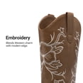 thumbnail image 5 of DREAM PAIRS Women's Mid-Calf Cowboy Boots Classic Embroidered Western Boots with Square Toe Comfortable Chunky Heel Vegan Leather Boots, 5 of 9