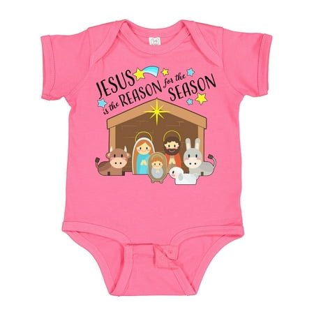 

Inktastic Jesus is the Reason for the Season Christmas Nativity Gift Baby Boy or Baby Girl Bodysuit