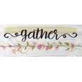 thumbnail image 2 of Hogan, Melody 18x10 White Modern Wood Framed Museum Art Print Titled - Curly Cue Gather Floral 6, 2 of 4