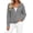 Gray, variant on Women's Zip up Jacket Cable Knit Long Sleeve Pockets Hoodie Casual Winter Outerwear XL