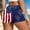 Navy1, variant on 2026 Women's 4th of July Shorts American Flag High Waisted Red White Blue USA Patriotic Yoga Workout Independence Day Outfits(Multicolour2,M)