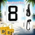 thumbnail image 6 of PADUKU 4Pcs Hooks & Number Charm Compatible with Bogg Bag,Bogg Bag Carabiner Keychain,Bogg Bag Charms,Bogg Bag Accessories, 6 of 7