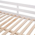 thumbnail image 6 of Full Size Loft Bed,Solid Wood Loft Bed with Guardrail and Built in Ladder,Loft Bed Frame with Underbed Space,Classic Low Loft Bed with Storage for Kids Teens Bedroom,No Box Spring Needed,White, 6 of 7
