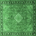 thumbnail image 1 of Ahgly Company Indoor Square Persian Emerald Green Traditional Area Rugs, 4' Square, 1 of 4