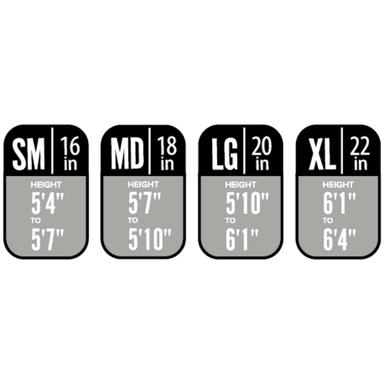 Redline bike top size chart