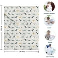 thumbnail image 4 of LightGray Cartoon Dinosaurs Pattern Blanket,Comfortable Soft Lamb Wool Throw Blanket,All Season,Warm Lightweight Blankets for Sofa Bed Couch Living Room Chair,30"x40", 4 of 4