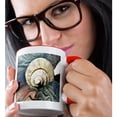 thumbnail image 2 of 3dRose, Seashell Swirl, Macro shot of a small seashell it its intricate swirled crown, 15oz Two-Tone Red Mug, 2 of 7