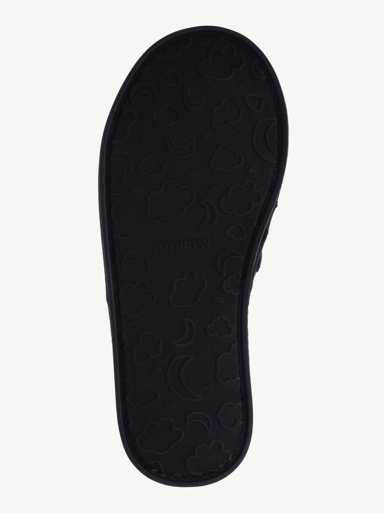 Joyspun Women's Quilted Single Band Slide Slippers, Wide-Width Available