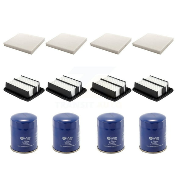 PUR 4x Air + 4x Cabin + 4x Engine Oil Filter (12 Total) Kit for Car Honda Accord KFM-102313