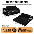 thumbnail image 2 of Leumius Futon Sofa Bed,Convertible Corduroy Boneless Couch with Cup Holders & Pocket,2-in-1 Foldable Sleeper Sofa for Living Room, Small Spaces, Bedroom, No Assembly,Black, 2 of 10