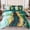 Green, variant on PERFEMET 6 PCS Queen Size Comforter Set Luxury Green Marble Bedding Set for Adults Women Men Colorful Retro Artwork Bed in a Bag with Sheets