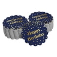 thumbnail image 1 of Inkdotpot 50 Pack Real Gold Foil Paper Tags Happy Birthday Favor Hang Tags, 1 of 6