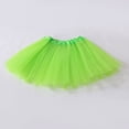 thumbnail image 6 of Girl Tutu Skirt 5-Layered Tulle Skirts for Little Girls Fluffy Ballet Dress Up for Party Halloween Costume Green, 6 of 7