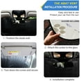 thumbnail image 2 of GZHJMY Cat Paw Dog Paw Car Windshield Sunshade Front Auto Sun Shield Shade Visor Vehicle Accessories, 55" × 27.6"（103）, 2 of 7