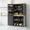 thumbnail image 3 of Kitchen Pantry with 2 Adjustable Shelves and 4 Cabinets | Customizes Storage, Suits Kitchen Needs, 3 of 6