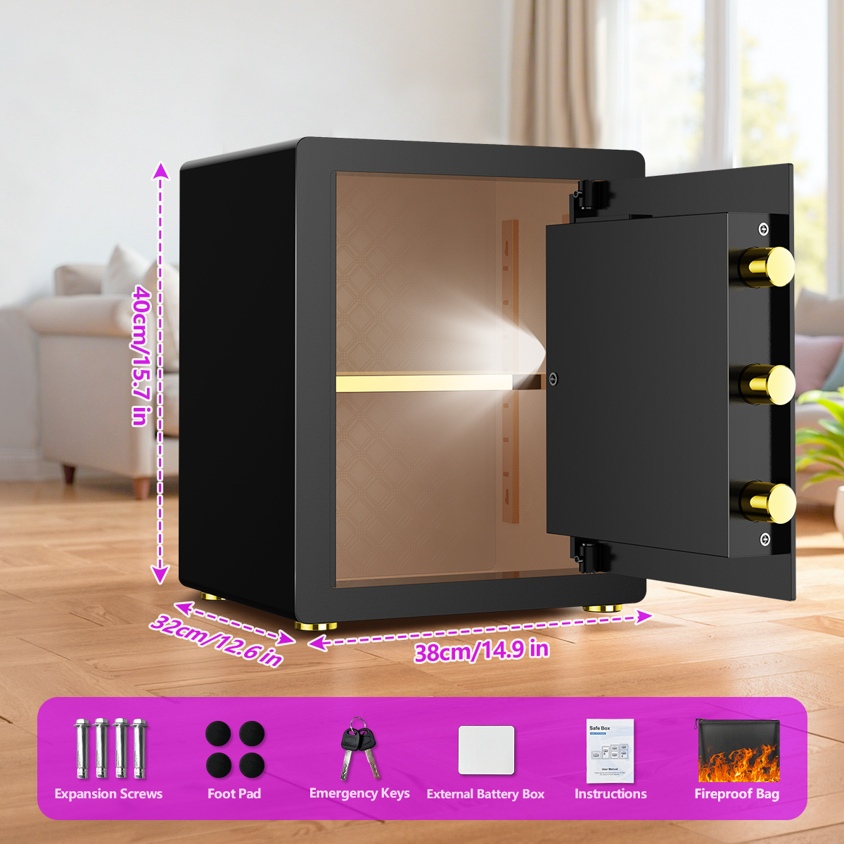 Sysenfo 3.0 Cu Ft Security Safe with Digital Keypad photo 2
