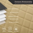 thumbnail image 3 of Fundas de asiento delantero GIANT PANDA de piel sintética universales, color beige, 3 of 9