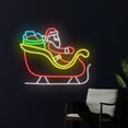 thumbnail image 3 of Handmadetneonsign Santa Claus Sleigh Neon Sign, Christmas Sleigh Led Sign, Merry Christmas Sleigh, 3 of 5
