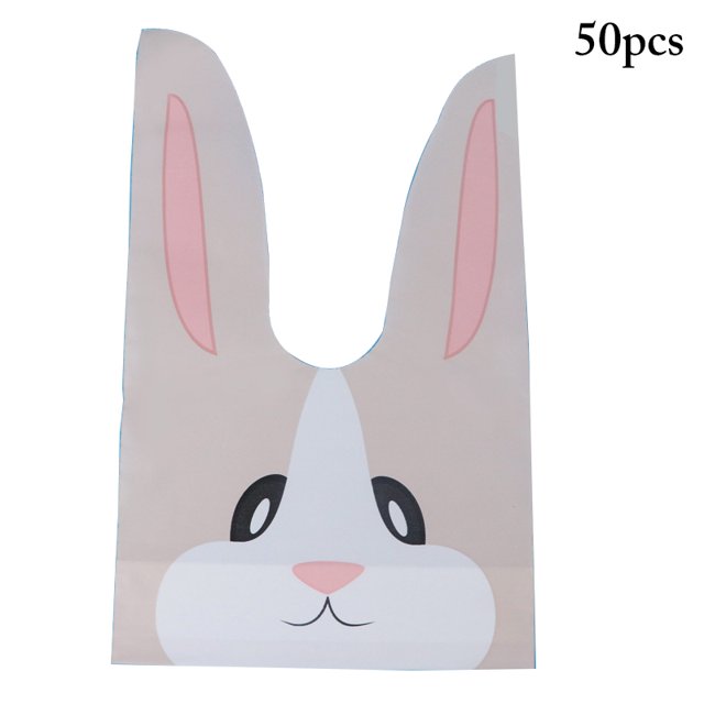 Coofit 50PCS Candy Bag Rabbit Ears Design Treat Bag Party Favor Bag for Cookies Candy
