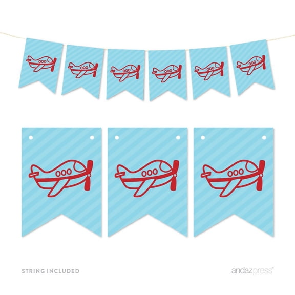 Pennant Party Banner Airplane
