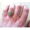 thumbnail image 2 of Unakite Jasper Mens Ring, Natural Unakite Jasper Ring, Oxidized, 925 Silver Ring, Birthday Gift, Heavy Mens Ring, Arabic Design, Ottoman Style Ring, Christmas, Turkey Mens Signet Ring, 2 of 6