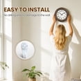 thumbnail image 4 of Geevon Retro Silent 10 Inch Wall Clock Non Ticking, Rustic Vintage Clock Quartz Decorative, Battery Operated for Kitchen/Office/Classroom/Bedroom/Living Room Decor, 4 of 14