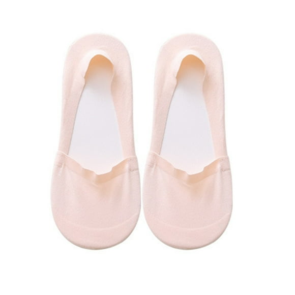 ziyahi Women Girls Cotton Hidden Low Cut Thin Loafer Socks Girls Summer Anti-Skid Seamless Boat Socks