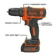 thumbnail image 2 of Taladro/destornillador inalámbrico BLACK+DECKER 12V MAX BDCDD12C, 2 of 5