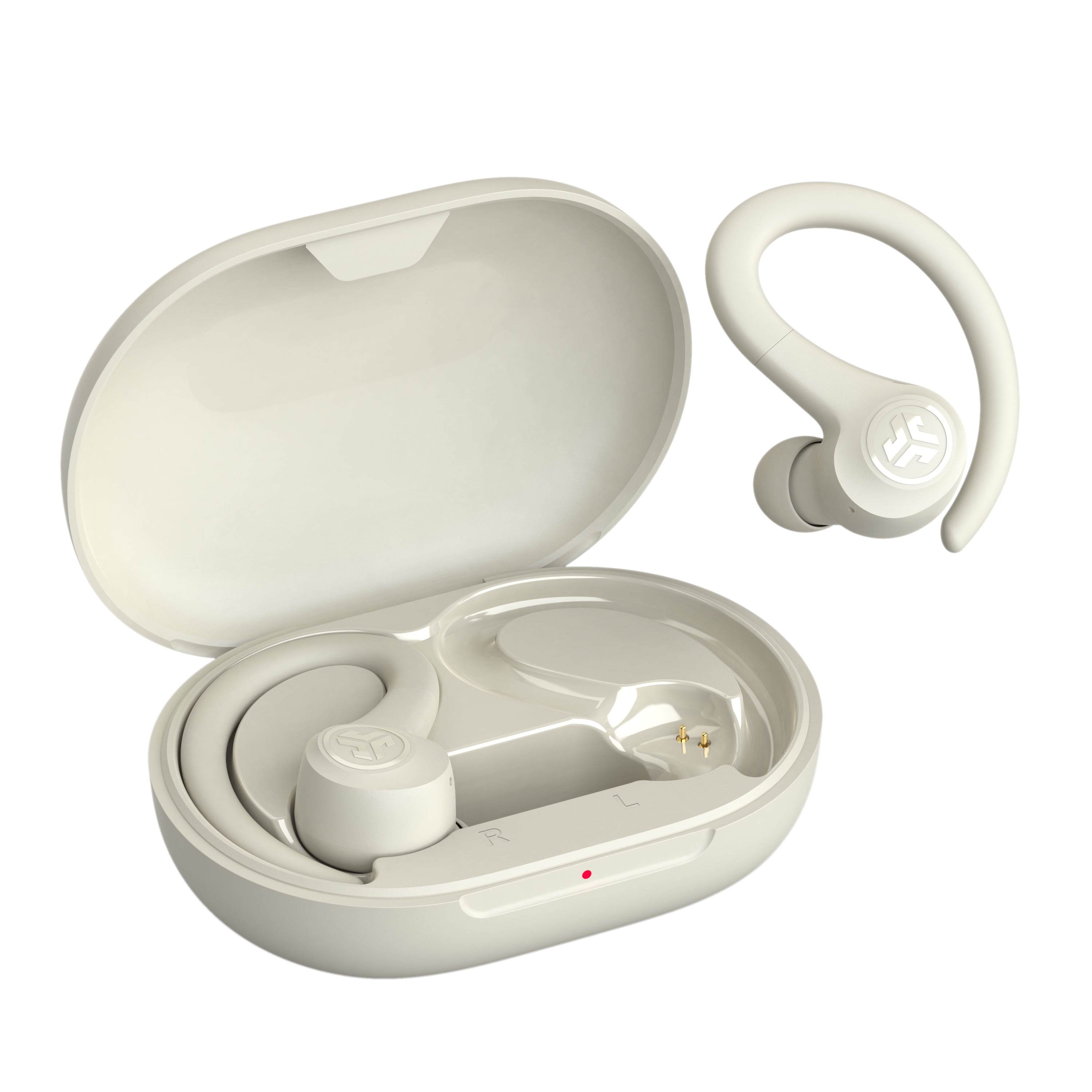 JLab Go Sport+ Wireless Workout Earbuds, 35 Hr Playtime, Secure Earhook, Custom Sound & Controls, Sand