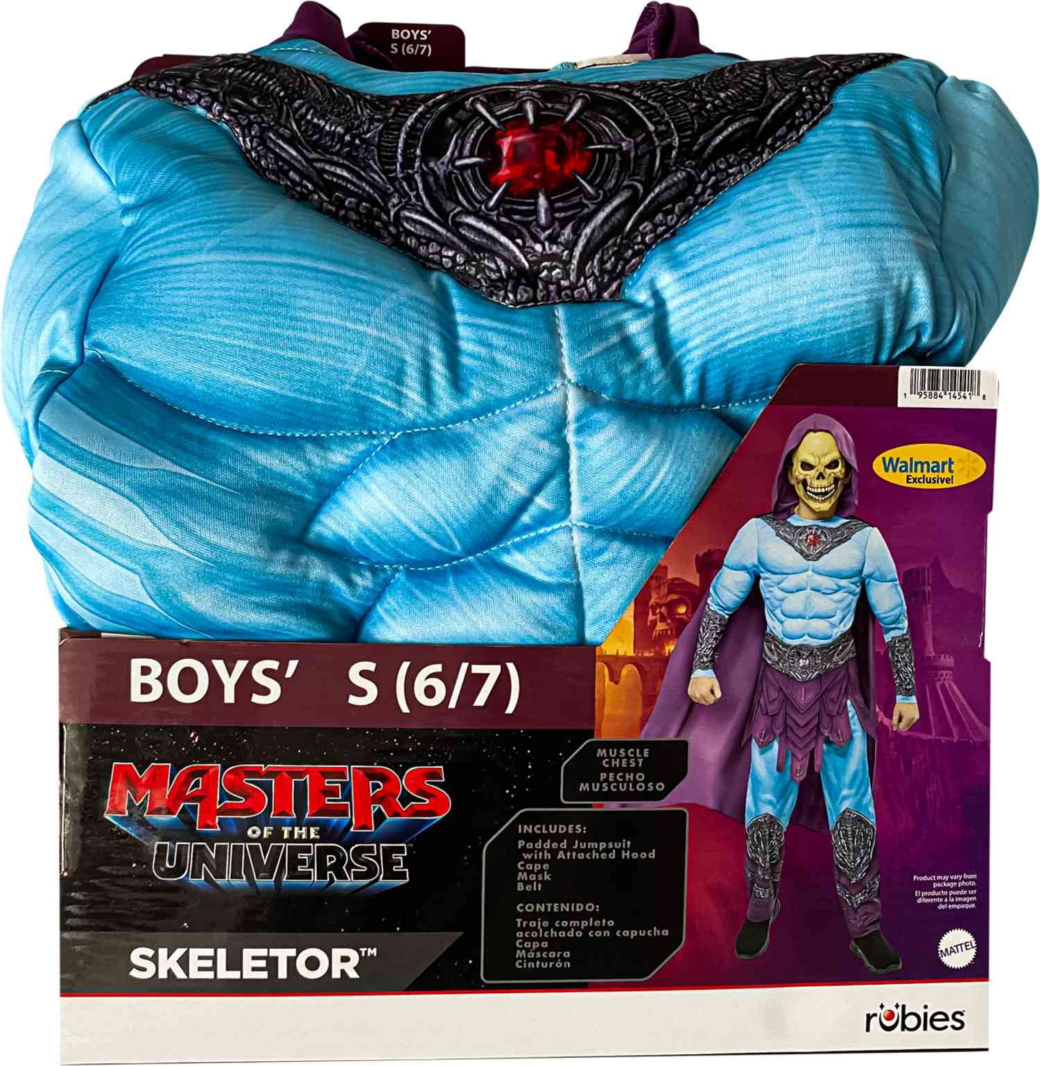 He-Man and The Masters of the Universe, Skeletor Halloween Costume for Children, Boy's Size S (6/7), by Rubies