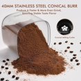thumbnail image 4 of Burr Electric, Adjustable Burr Mill with 30 Grinding Settings, Coffee Bean Grinder with Touchscreen, 2-12 Cups, 4 of 4