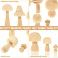thumbnail image 4 of 5 Pcs Jouets en Bois Non Finis en Forme de Champignon DIY pour Enfants, 4 of 8