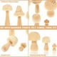 thumbnail image 3 of EeaseMX 5 piezas de decoración DIY con forma de hongo, juguetes de madera sin terminar, grafiti para niños, hongo, 3 of 7
