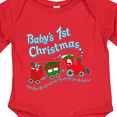 thumbnail image 4 of Inktastic Baby's 1st Christmas Train with Presents and Tree Boys or Girls Long Sleeve Baby Bodysuit, 4 of 5