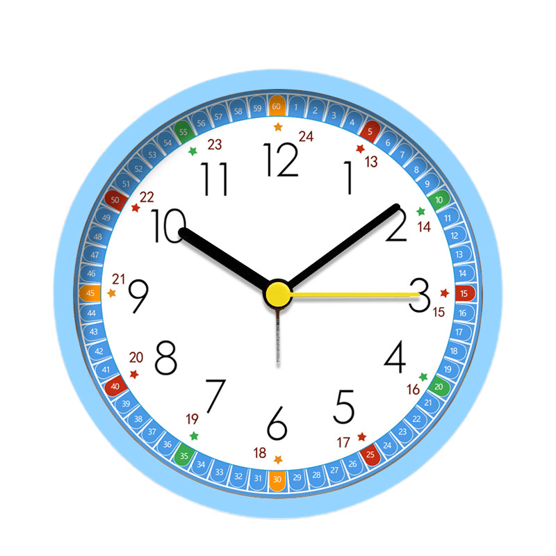 JUSTUP Analog Alarm Clock 4.5 Inch, Battery Powered NonTick Silent Small Desk Clock with Night