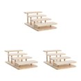thumbnail image 3 of Thinsony Modern Wooden Rack Glasses Display Stand Holder Organizer 4 Layer 3Set, 3 of 6