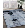 thumbnail image 2 of Ahgly Company Indoor Square Abstract Purple Navy Blue Abstract Area Rugs, 3' Square, 2 of 6