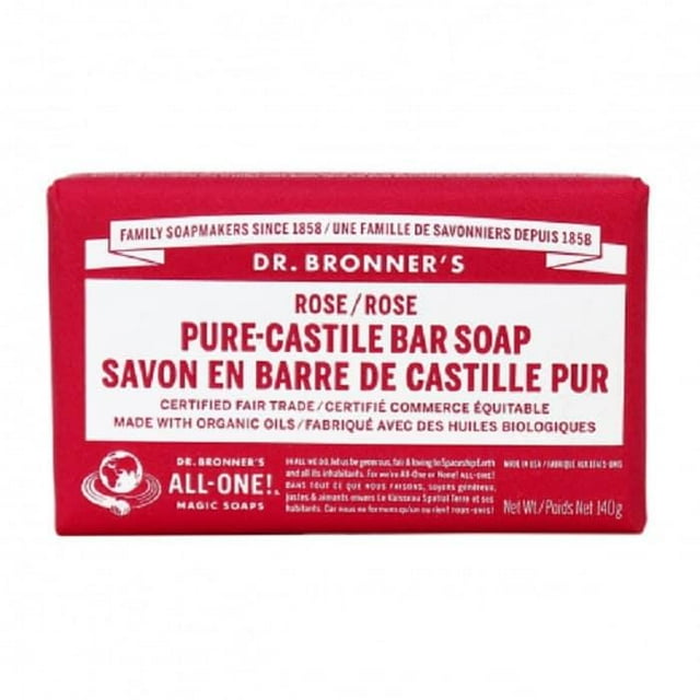 Dr. Bronner's - Savon en Barre Pure Castile - Plusieurs Saveurs, 140 g