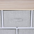 thumbnail image 2 of 40" L 5 Drawer Horizontal Storage Cube Dresser Unit Bedroom & Livingroom Organizer With Fabric Bins, 2 of 9