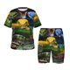 thumbnail image 1 of Fotbe Colorful Viper Snake Pijama Estampada de 2 Piezas para Niños – Ropa de Dormir de Manga Corta Cómoda para Niños y Niñas, Camiseta y Shorts de Algodón-Small, 1 of 6