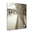 thumbnail image 2 of Tangletown Fine Art 'Sepia-Promenade Seine - 2' Photographic Print on Wrapped Canvas, 2 of 2
