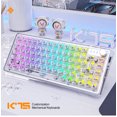 thumbnail image 2 of K75 Mechanical Keyboard Hot Swap RGB 82 Keys Wired Keyboard (White Transparent), 2 of 8